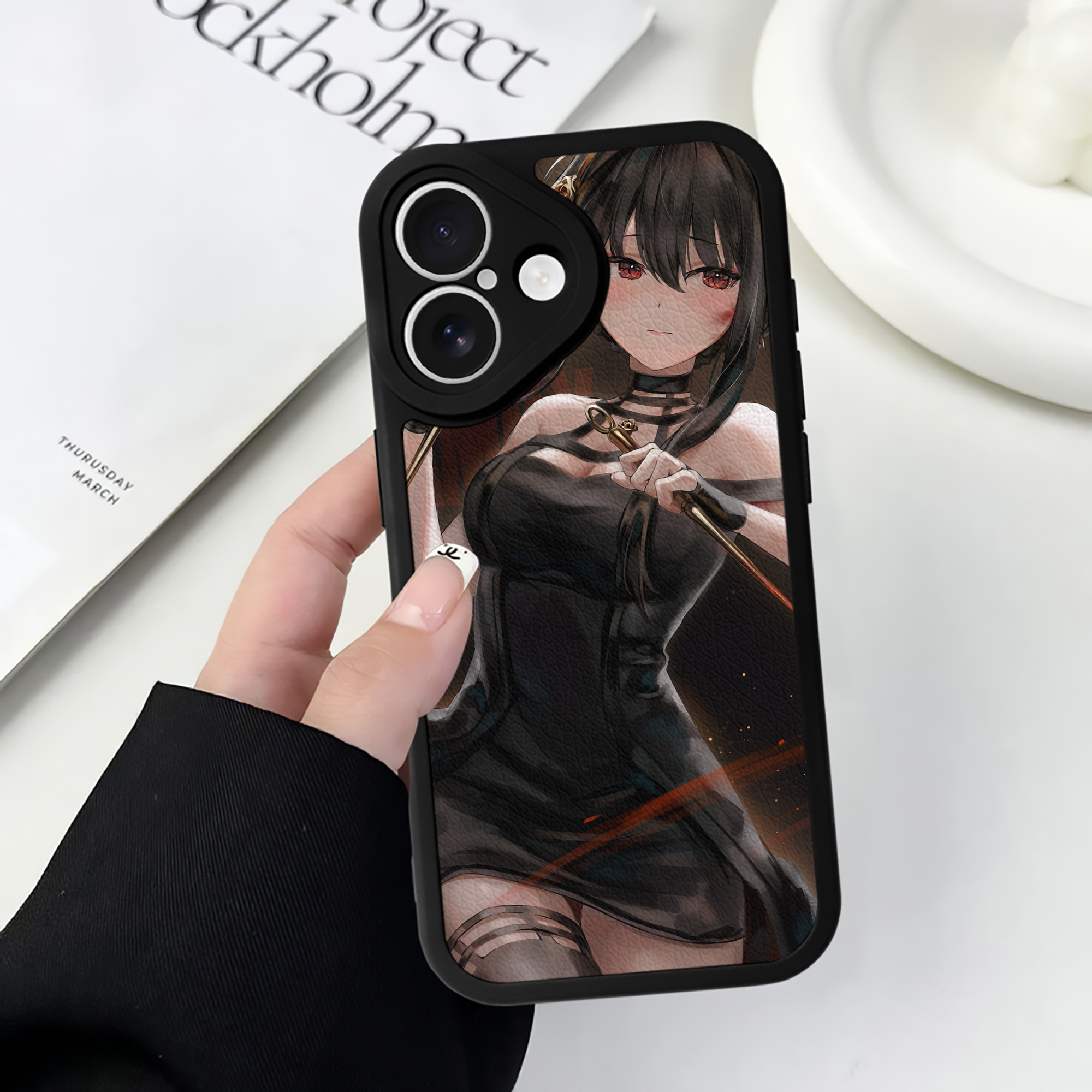 （画像用） SPY×FAMILY间谍家家酒 【iPhone 16シリーズ対応】シリコンスマホケース（レザー調） 材質：シリコン